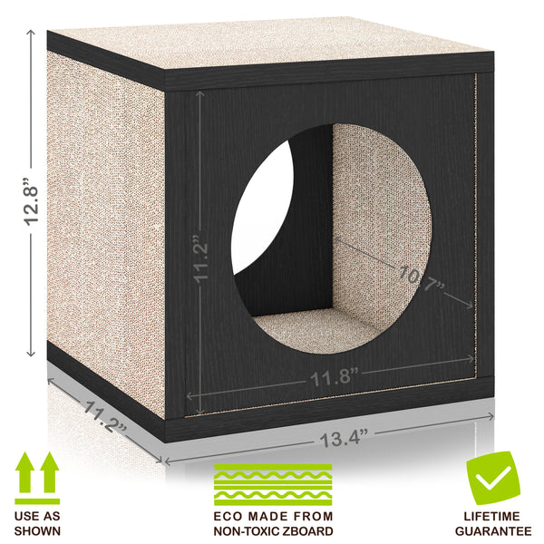 Cardboard cat 2024 scratcher cube