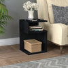 Lenox Side Table, Black Wood Grain