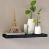 Soho Floating Shelf 24", Black Woodgrain