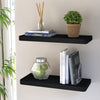 Soho Floating Shelf 24", Black Woodgrain