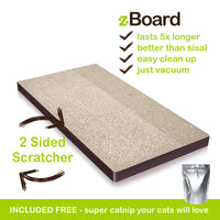 Simple Cat Scratcher, Espresso (Refill for incline scratcher & litter box)