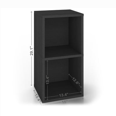 2-Shelf Vinyl Record Storage Unit - Made Sustainably by Way Basics