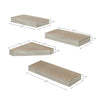 Cat Scratcher Floating Shelf Combo 4 Pack, Aspen Grey (pre-order ships 8/31)