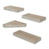 Cat Scratcher Floating Shelf Combo 4 Pack, Aspen Grey (pre-order ships 8/31)