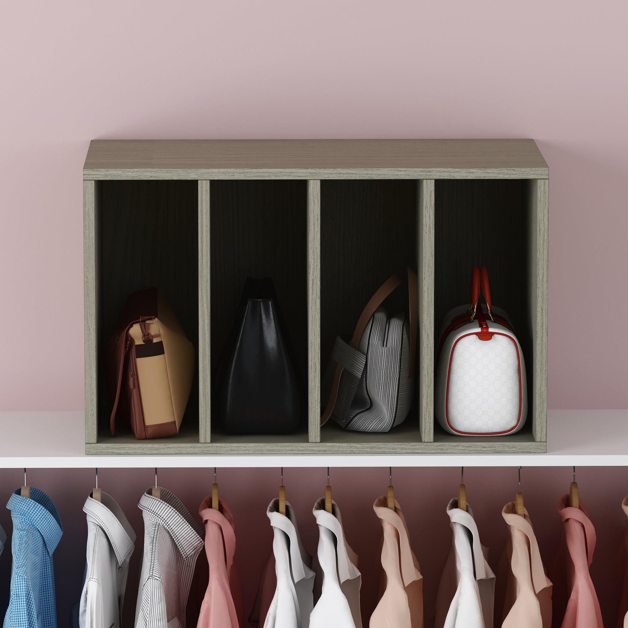Amazon.com: Moryimi Purse Organizer for Closet, Adjustable Clear Shelf  Dividers Purse Bag Divider for Closet Organizer, Handbag Organizers for  Closets : Home & Kitchen