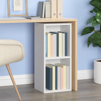 Doubleton 2-Shelf Bookcase, White (pre-order ships 6/30/25)