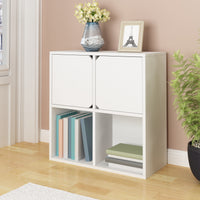 Modular Bookcase with Doors, White (pre-order ships 8/31)