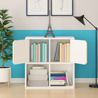 Modular Bookcase with Doors, White (pre-order ships 8/31)