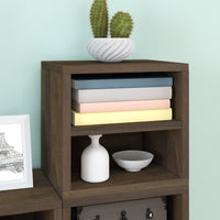 Stack Cube with Shelf, Royal Walnut (pre-order ships 12/30)