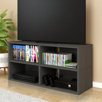 Versa Multimedia TV Console, Charcoal Black (pre-order ships 6/30/25)