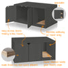 Katville Litter Box Enclosure, Charcoal Black (New Color) (pre-order ships 6/30/25)