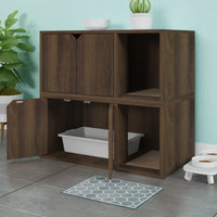 Katville Litter Box Enclosure, Royal Walnut (New Color) (pre-order ships 6/30/25)