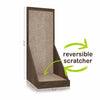 Katrise Standing Cat Scratcher, Royal Walnut (pre-order ships 8/31)