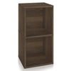 Presley Double Cube Vinyl Record Storage, Royal Walnut (pre-order ships 8/31)