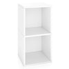 Presley Double Cube Vinyl Record Storage, White (pre-order ships 12/30)