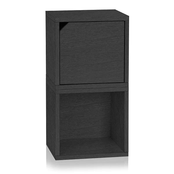 Way Basics Eco Stackable Connect Storage Cube with Door, Natural